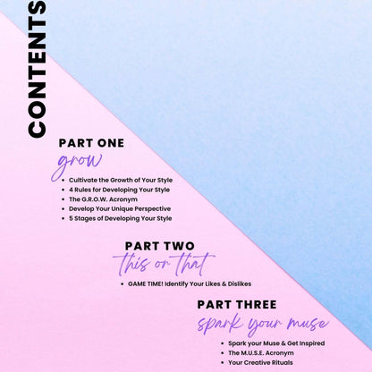Signature Style Workbook for Discovering Your Artistic Voice