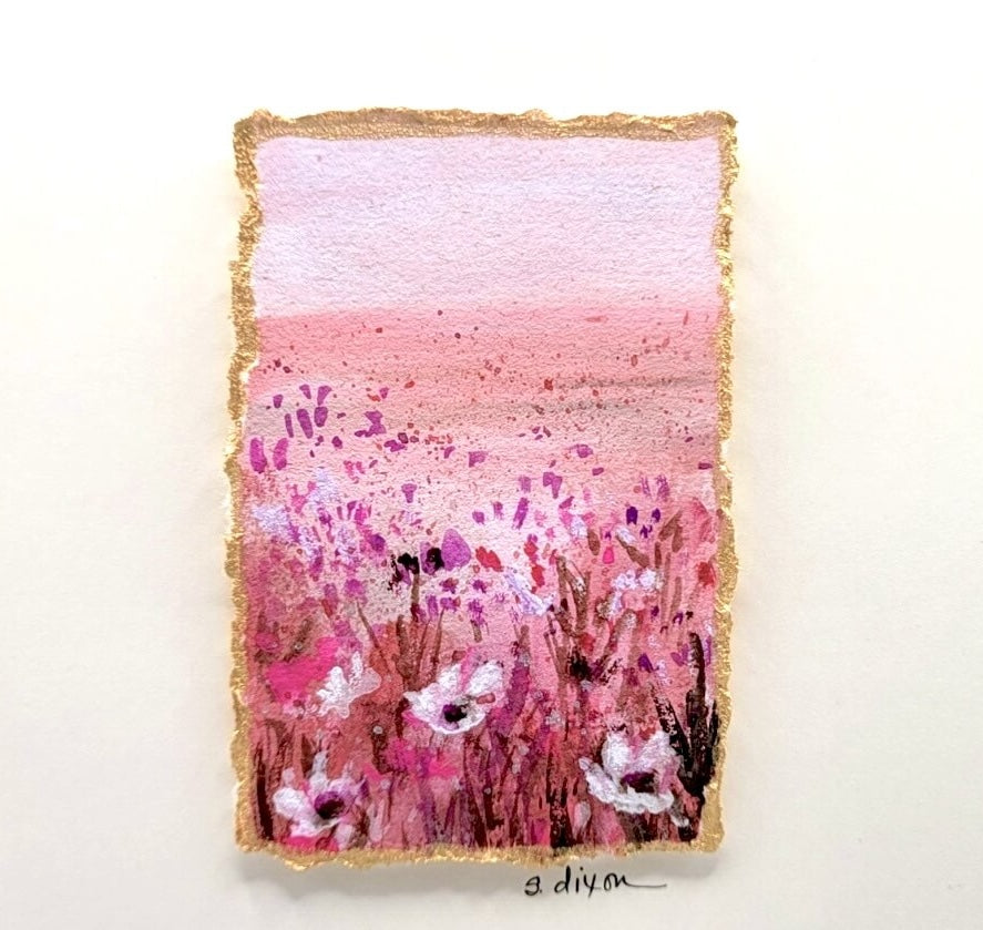 gouache flower painting tutorial