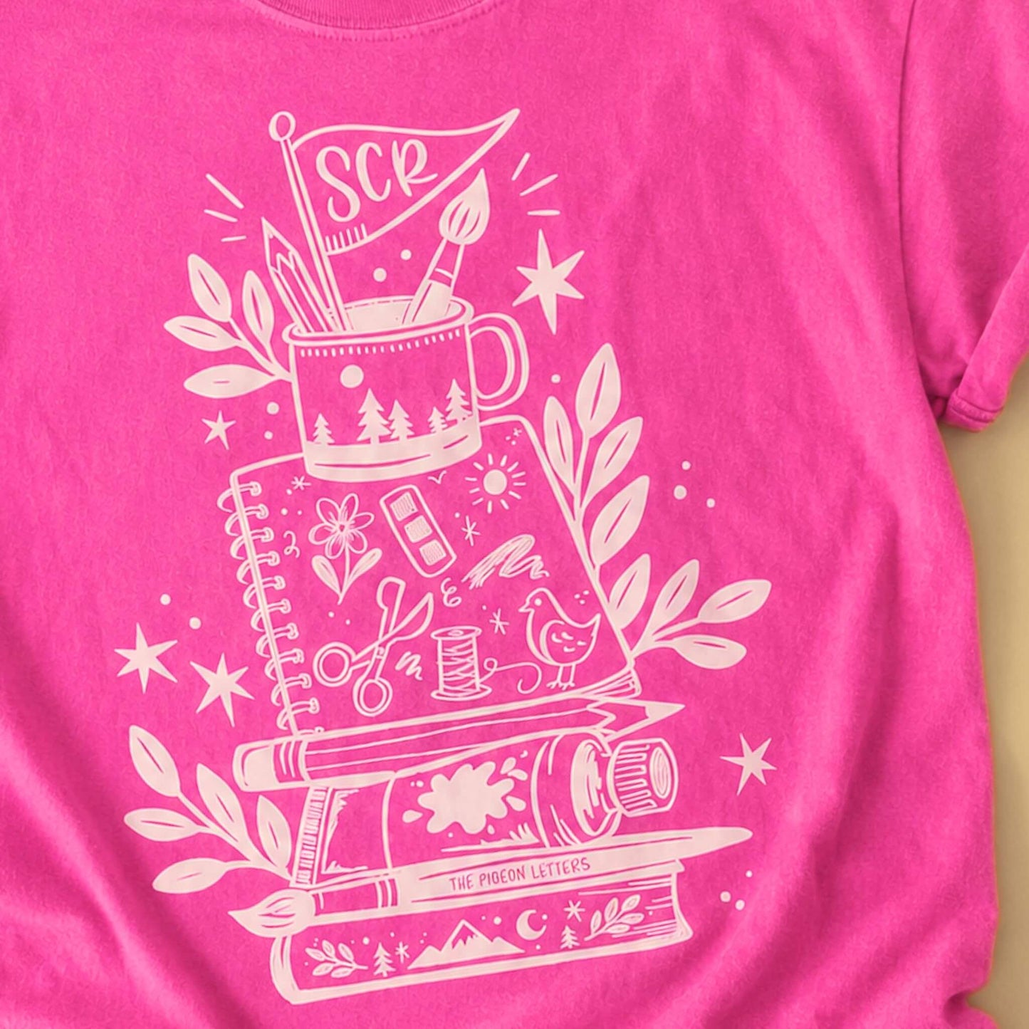 Overpacked for Art Camp Tee | Hot Pink