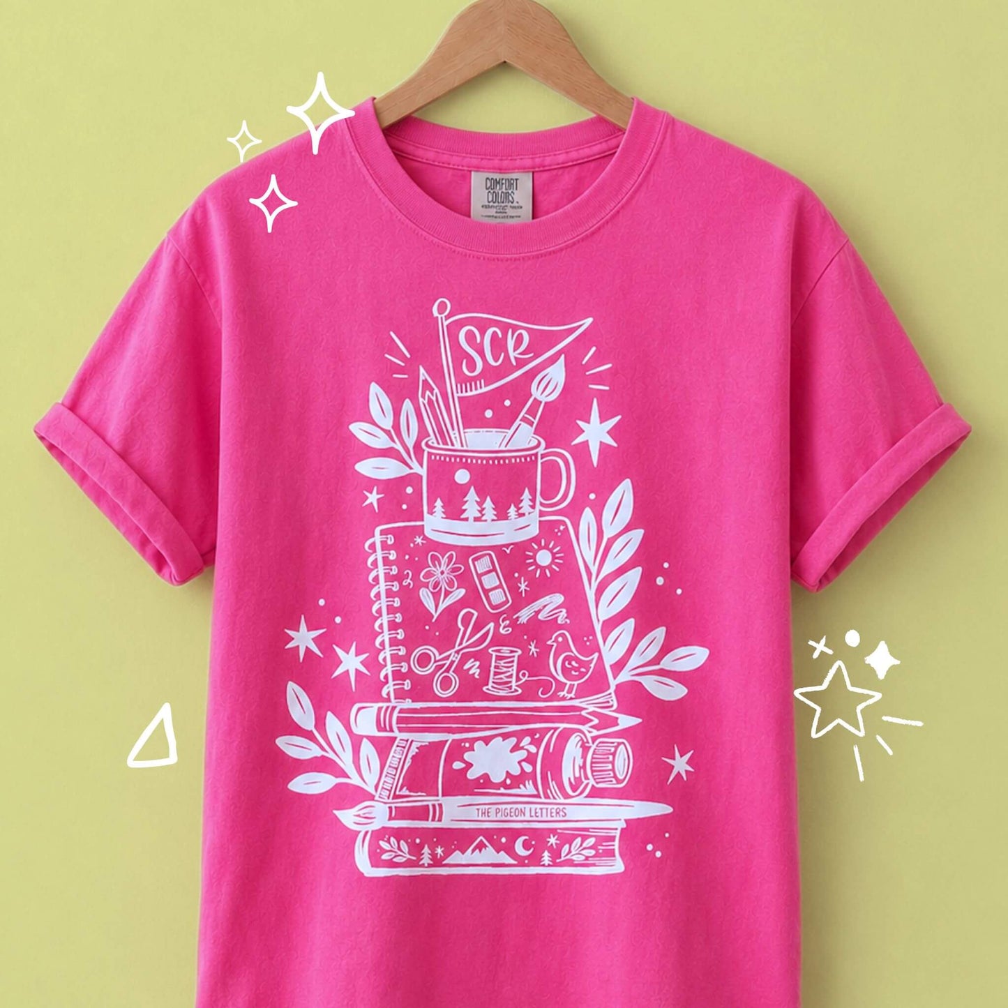 Overpacked for Art Camp Tee | Hot Pink