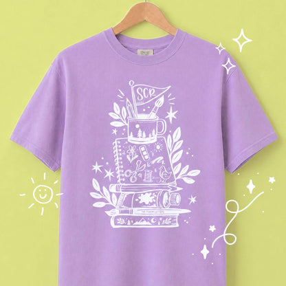 Overpacked for Art Camp Tee | Orchid