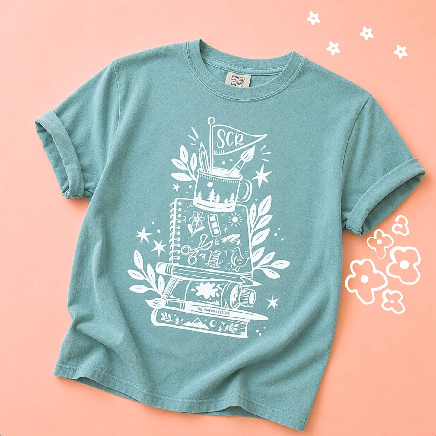 Overpacked for Art Camp Tee | Seafoam