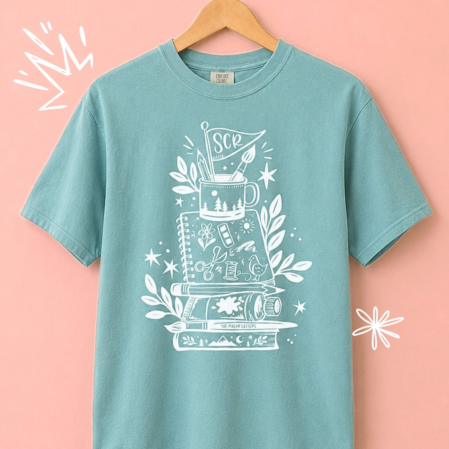 Overpacked for Art Camp Tee | Seafoam