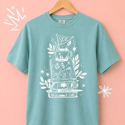 Overpacked for Art Camp Tee | Seafoam