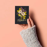 floral thank you card