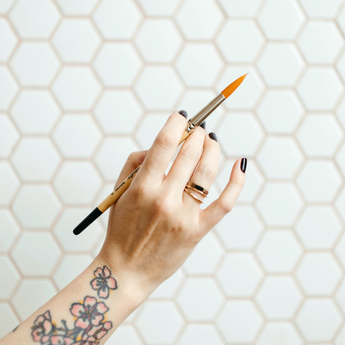 cruelty free paintbrushes by the pigeon letters