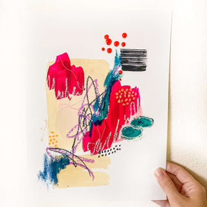 Expressive abstract painting