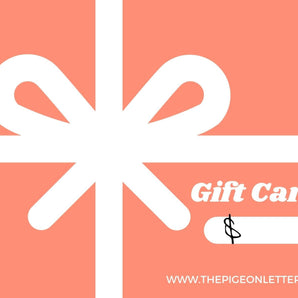 Instant Gift Card - The Pigeon Letters