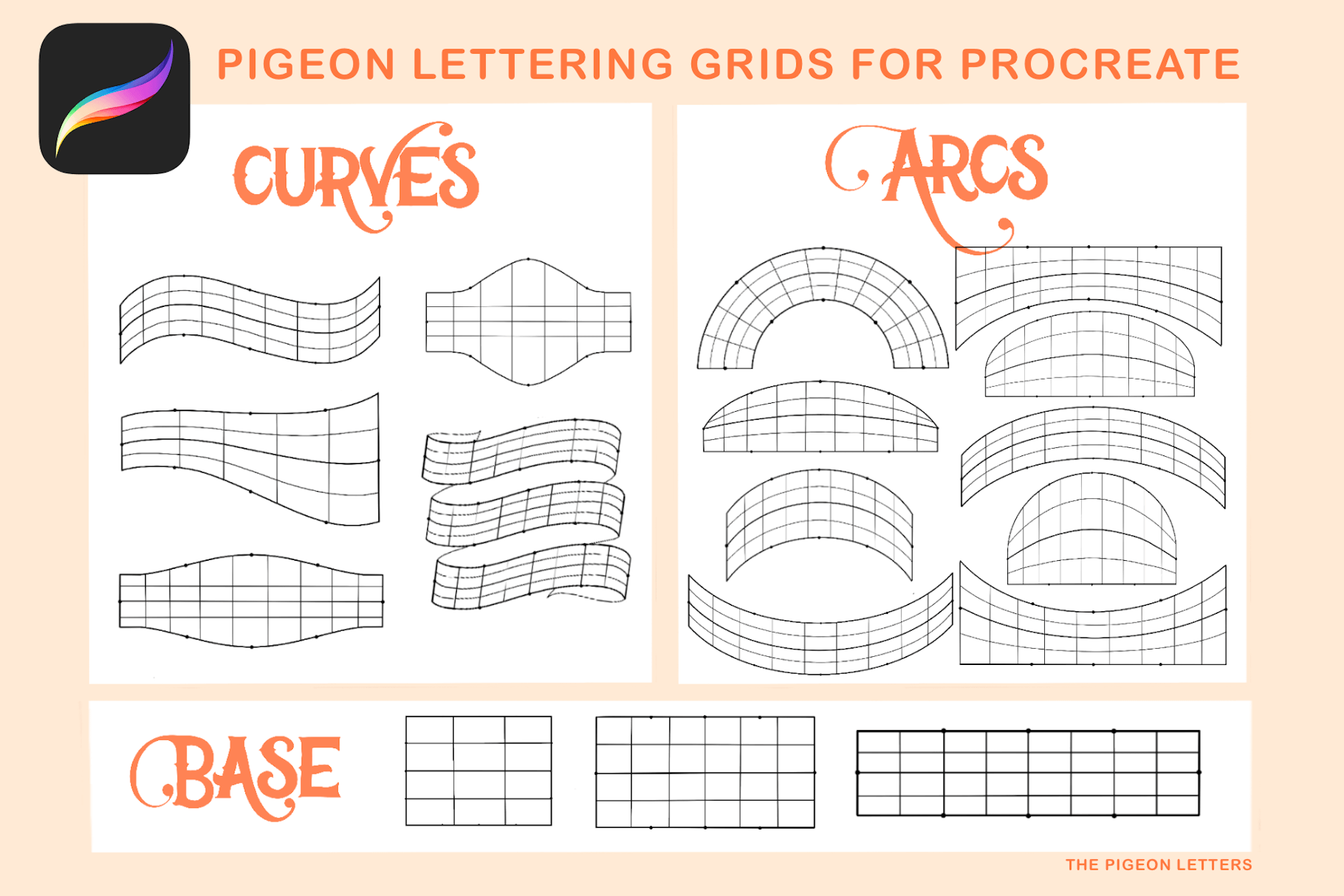 grid lettering procreate free