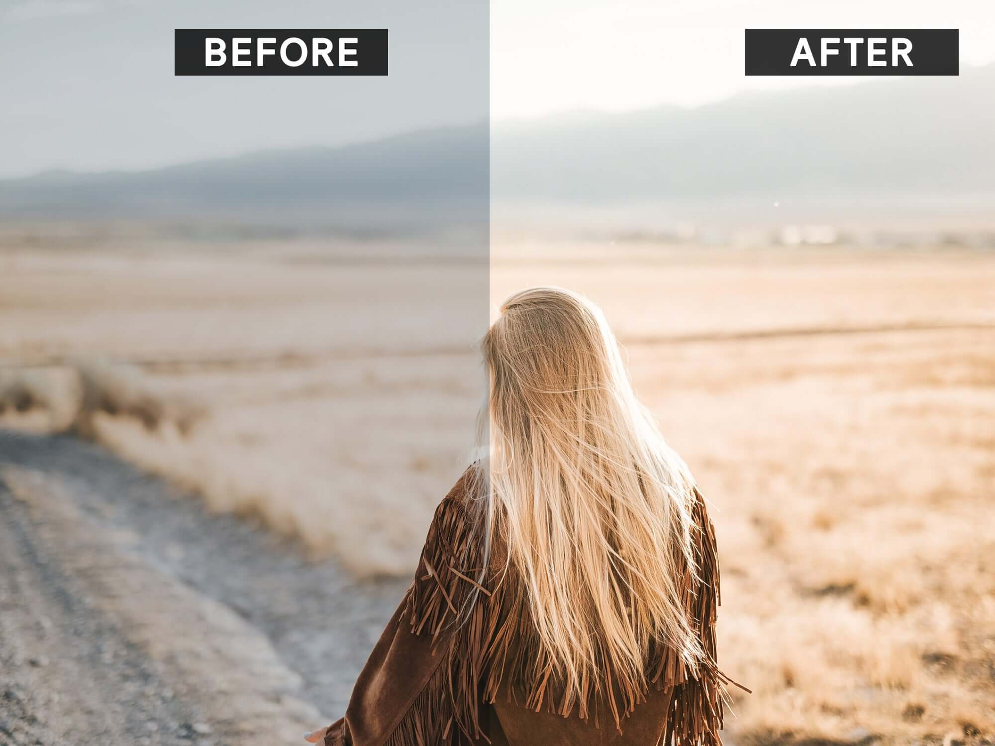 Lightroom preset before and after