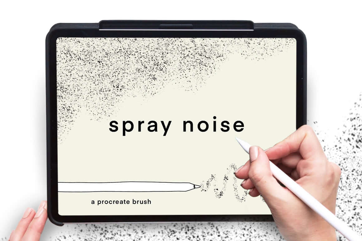 Procreate brush swatch resembling a spray effect