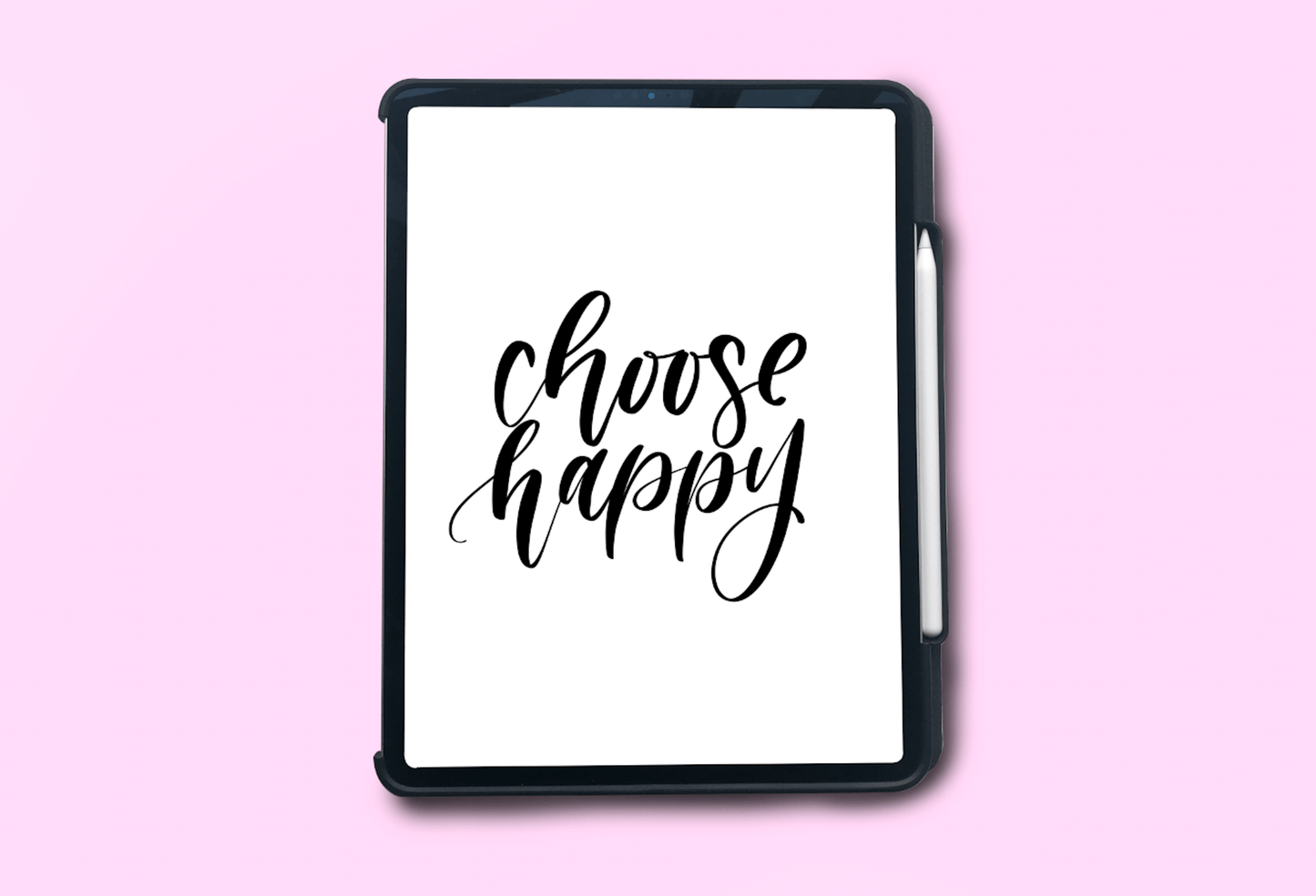 Hand lettered quote using Procreate