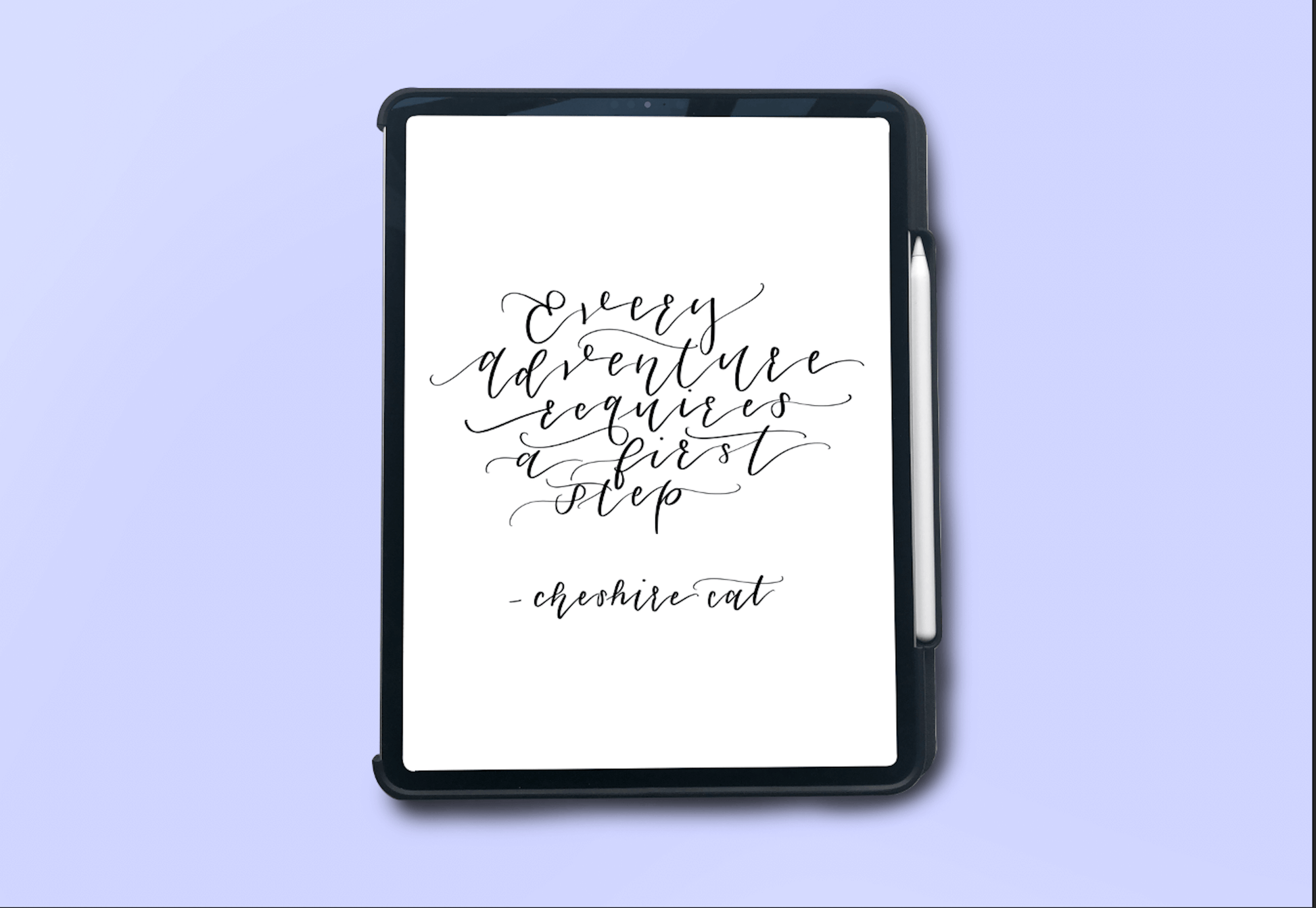 Procreate brush lettering quote