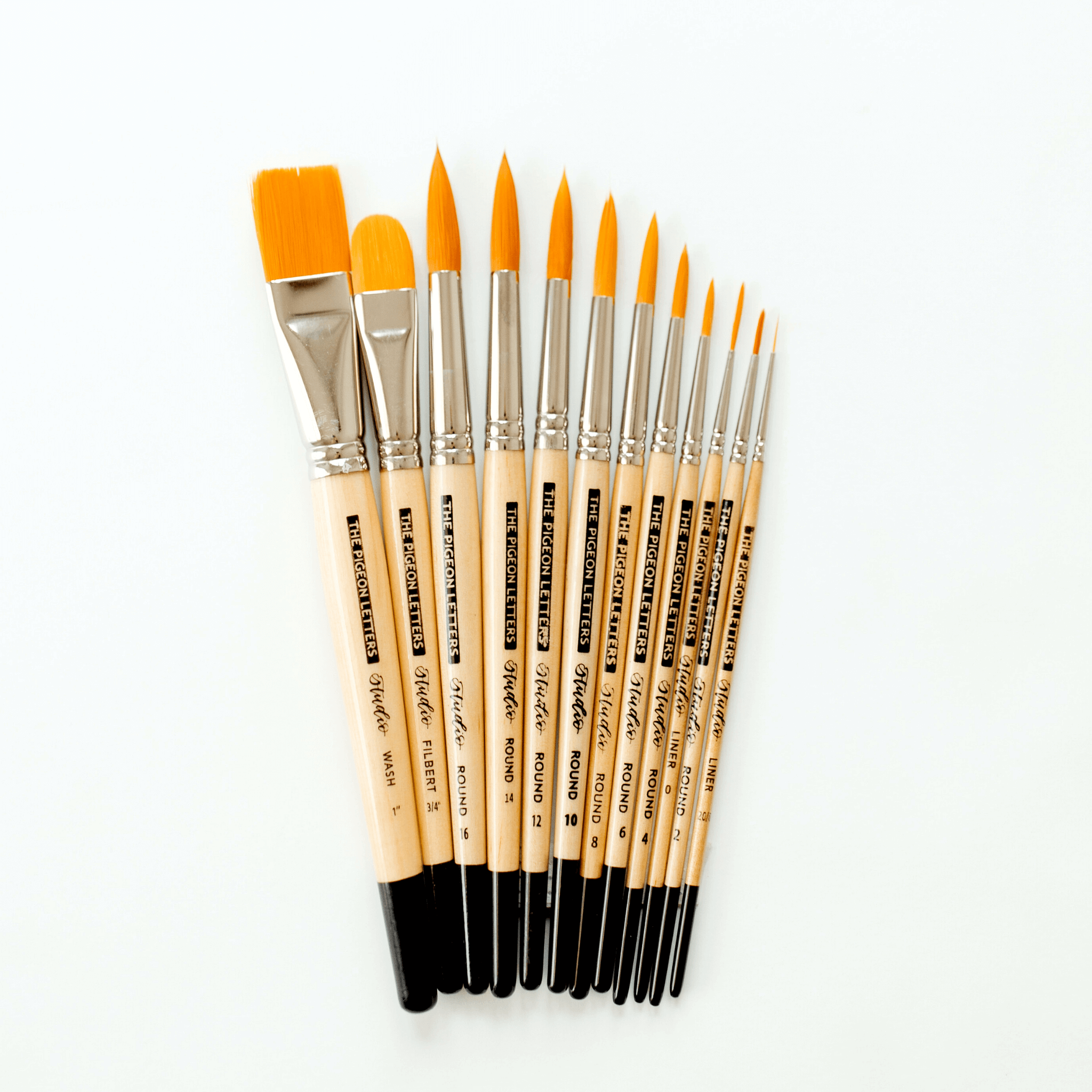 Hand Lettering Paint Brushes: Filbert vs Round Tip - SOUTHERN