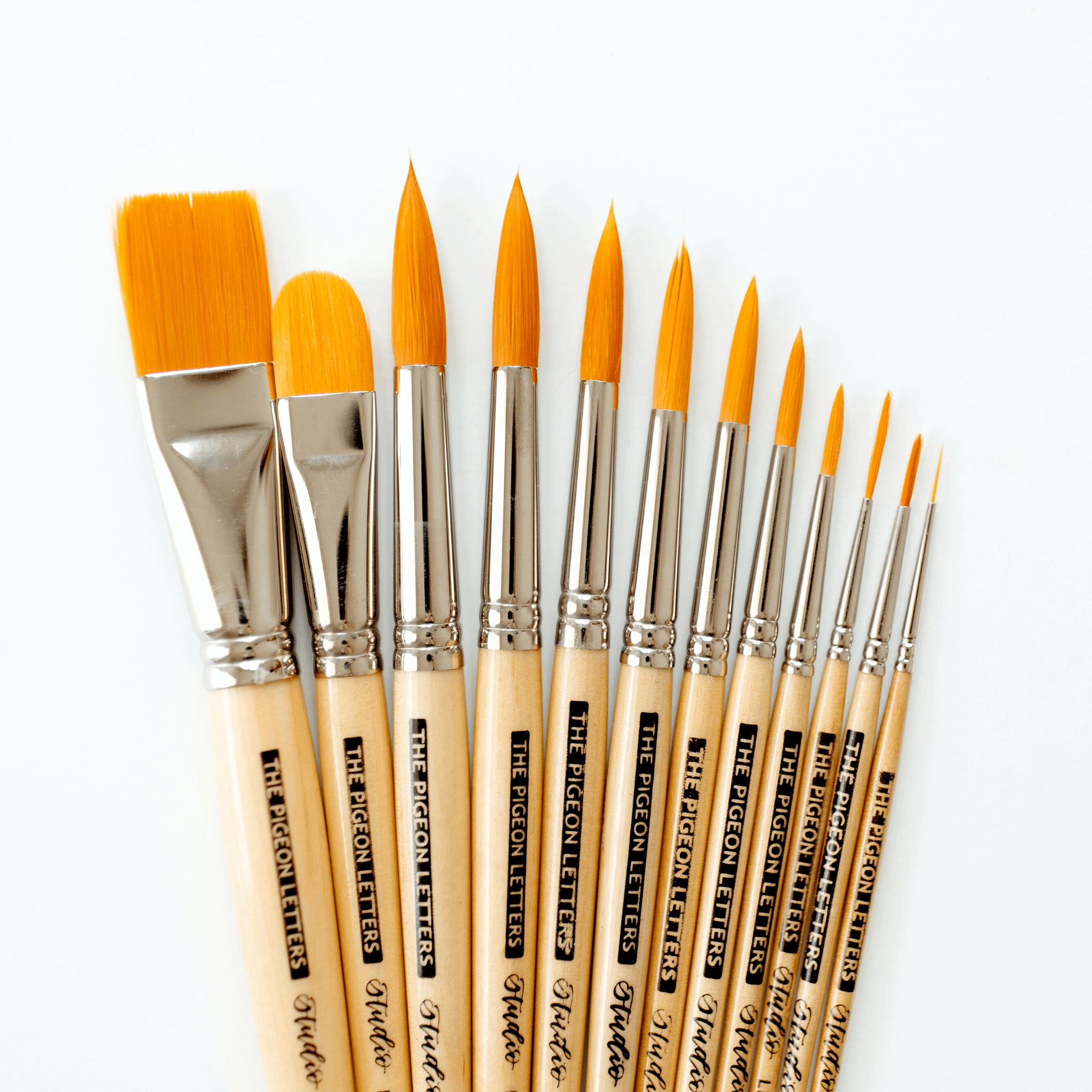 A selection of cruelty-free synthetic paintbrushes