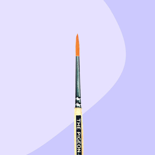 Paintbrush close up of bristles
