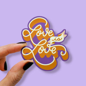 Love is Love enamel sticker