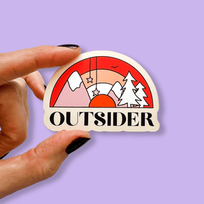 Outdoors nature inspired vinyl sticker