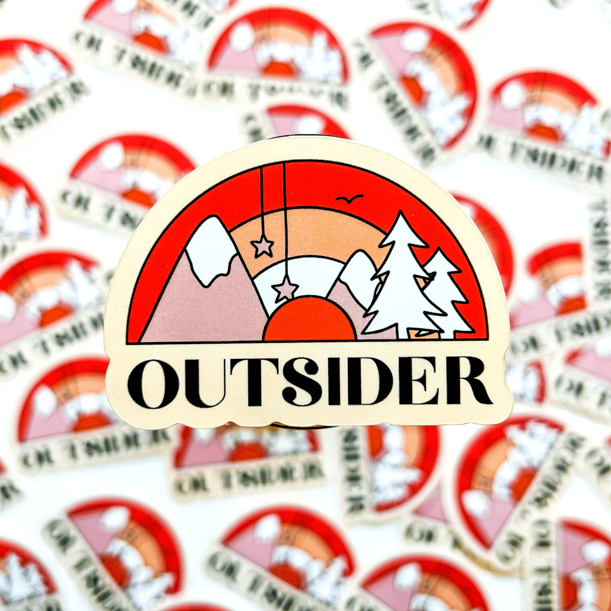 Outdoorsy nature inspired sticker