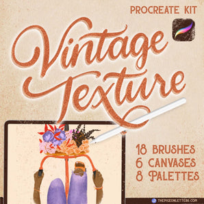 Vintage texture brushes for Procreate