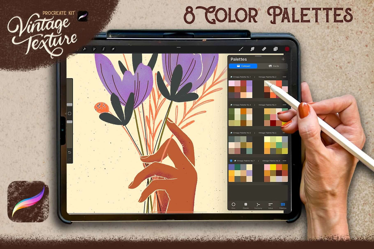 Vintage Texture Kit for Procreate