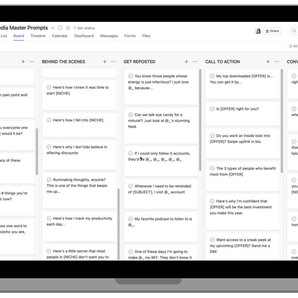 Social media master prompt list